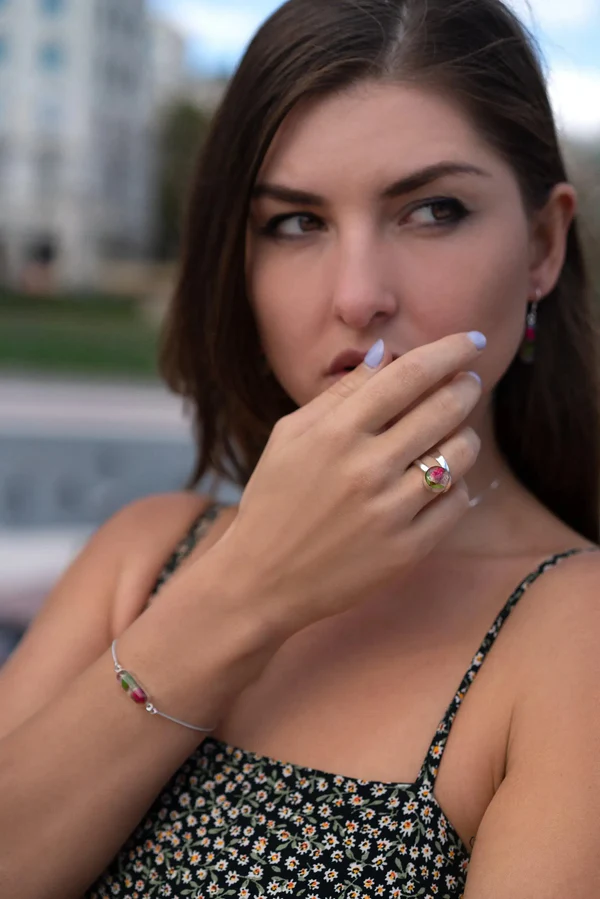 Miniature Rose Necklace - Image 6