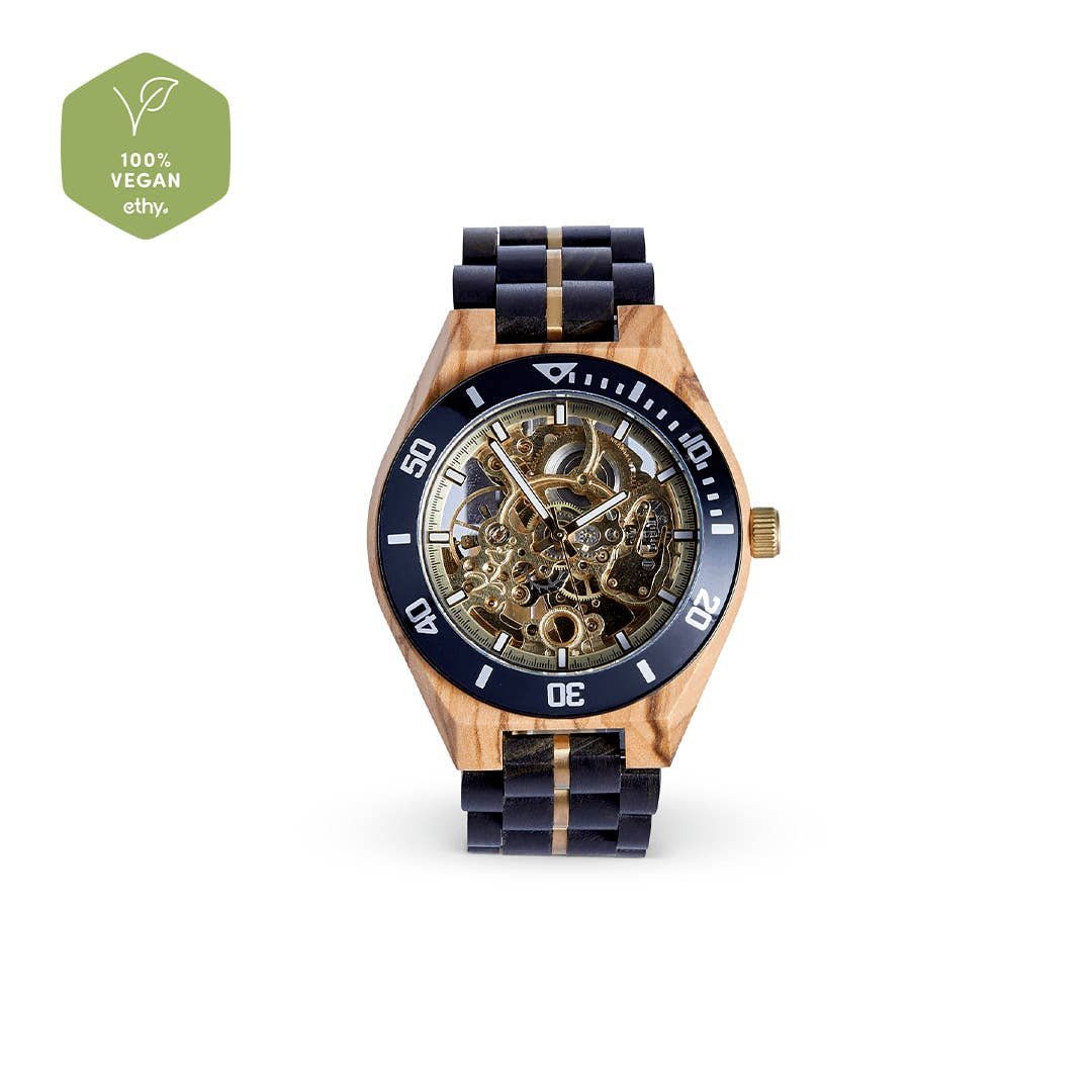The Rosewood - Mechanical Wood Watch For Men - Image 3