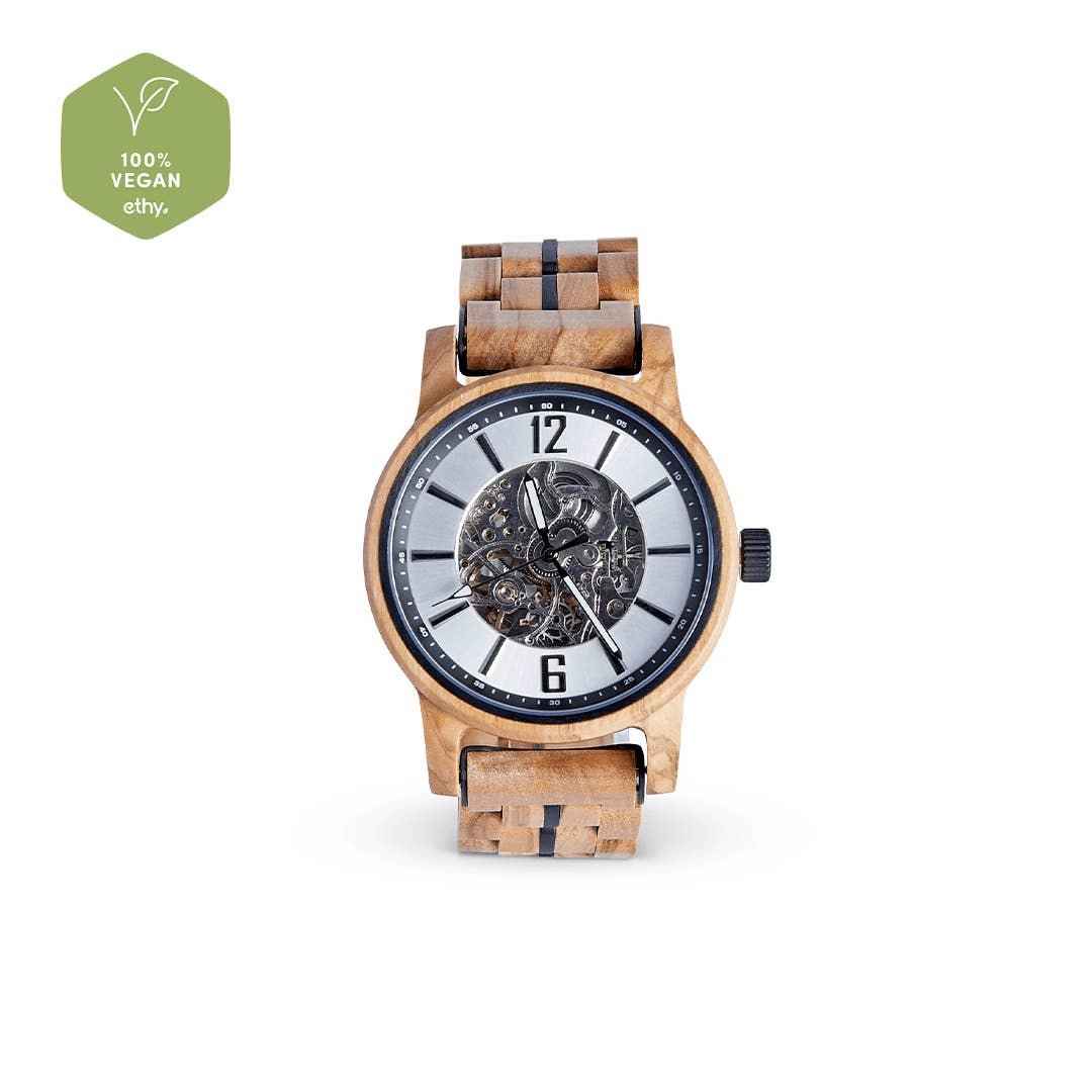 The Sycamore - Mechanical Wood Watch For Men - Image 4