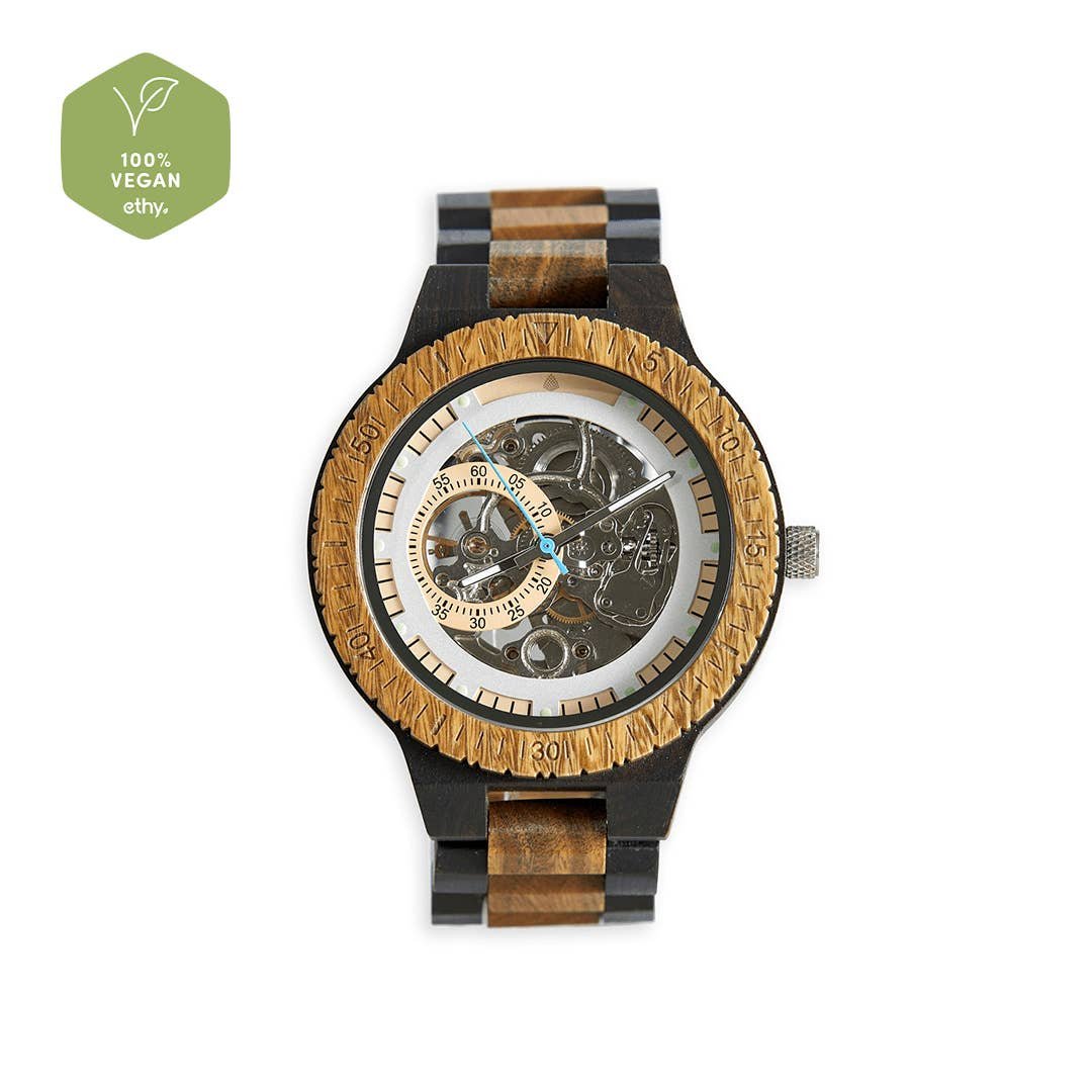 The Hemlock - Mechanical Wood Wristwatch For Men - Image 5