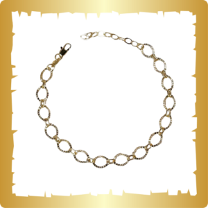 Diamond Cut Fancy Chain Bracelet